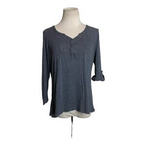 Verve Ami gray 3/4 sleeves top size M